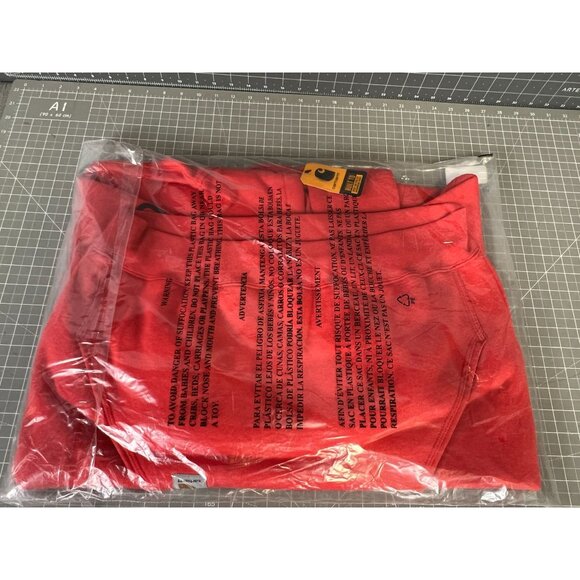 Carhartt Men's Poly-Cotton Stretchable Sleeve Logo Hooded Sweatshirt Sz. M New - Picture 10 of 11